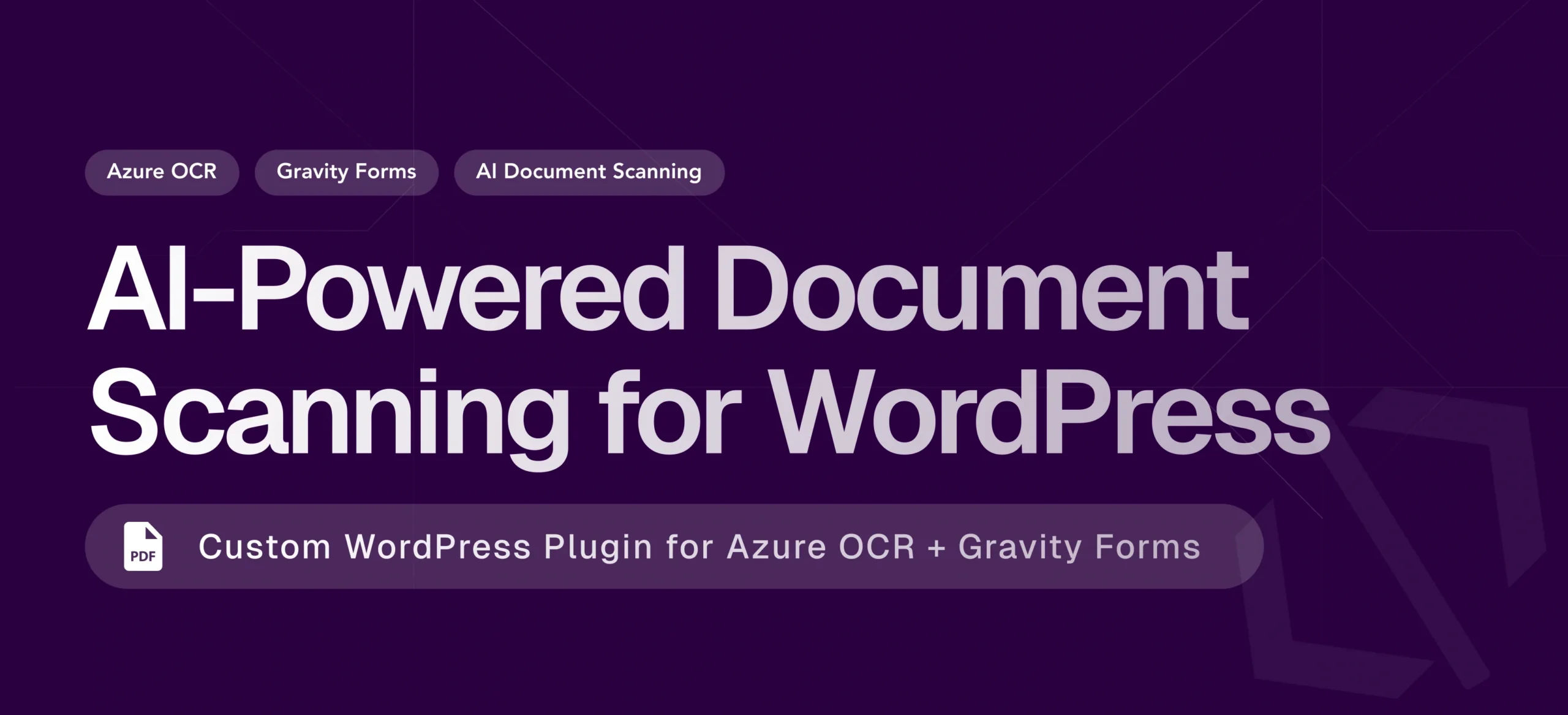 Azure OCR Integration for WordPress — Custom Document Scanning & Auto-Fill Plugin